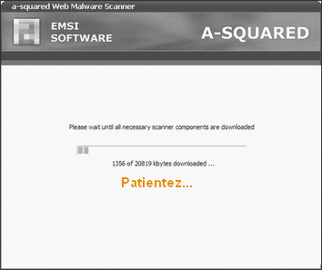 Anti spyware/trojan en ligne a-squared Web tutorial 3.