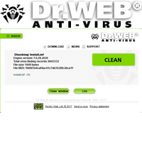 Image du logo de l'antivirus en ligne DrWeb.