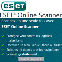 Image du logo de l'antivirus en ligne ESET.