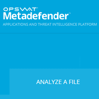 Image du logo de l'antivirus en ligne Metadefender.