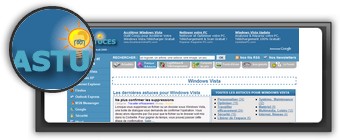 Astuces PC pour Windows XP par pcastuces.com. Logo pcastuces.com