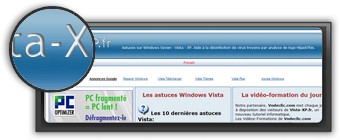 Astuces Windows XP par vista-xp.fr. Logo vista-xp.fr