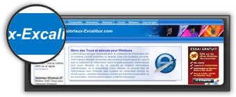 des astuces Windows XP par tutoriaux-excalibur.com. Logo tutoriaux-excalibur.com