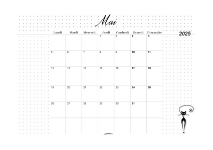 02. Calendrier de mai 2025 à imprimer !