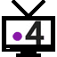 Logo de la chaîne de télévision france 4