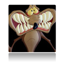 avatar loup montrant ses dents