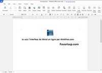 Interface de traitement de texte en ligne.