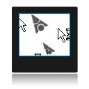Curseurs Grey Cursor Pack. Curseurs de couleur gris.
