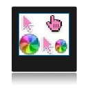 Curseurs Pink Apple Cursor rose.