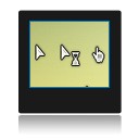 Curseurs blanc et noir PixelFun 3 Cursor.
