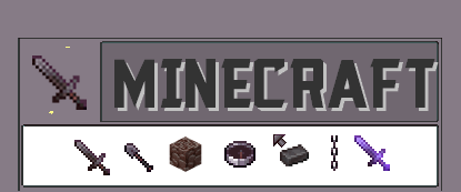 Les curseurs de souris Minecraft Grayscale.