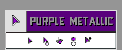 curseurs de souris - Purple Metallic