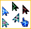 Mouse cursor pack -pointeurs de souris Lightning Plasma