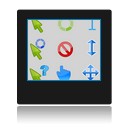 Curseurs vert SkewGreen Cursor.