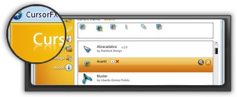 screenshot logiciel curseur CursorFX.