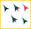 Mouse cursor pack Glacier cursors set par AJaxx