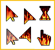 Pointer Cursors - curseurs pointeurs de souris FIRE