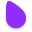 Un des pointeurs de souris Oreo violet.