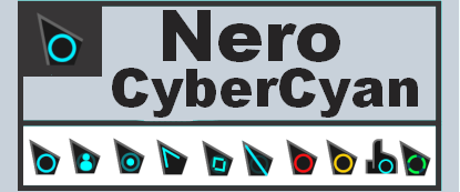 Les curseurs de souris Nero CyberCyan.