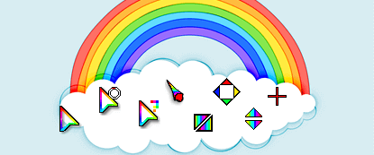 curseurs de souris - Rainbow