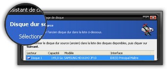 screenshot logiciel Seagate DiscWizard