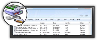 Logiciel Double Driver utilitaire pour récupérer les drivers sauvegardés. Logiciel Double Driver.