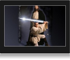 screenshot ecran de veille Star Wars.