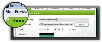 Créer vos écran de veille grtuitement avec InstantStorm. InstantStorm création d'écran de veille.