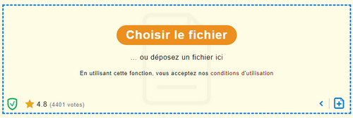 Choisir le fichier. 