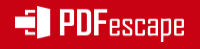 Logo du site pdfescape.com pour modifier un fichier PDF. 