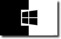 Logo Windows fond d'écran HD. - Noir et Blanc Fond d écran - Image arrière-plan - Wallpaper Favorisxp