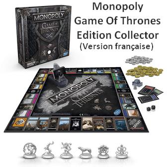 Jeu de plateau - Monopoly Game of Thrones - disponible sur Amazon