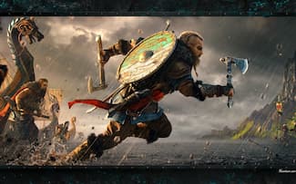 Guerriers du clan Viking Eivor - Assassin's Creed Valhalla - Fond d' écran du jeu vidéo d'Ubisoft.