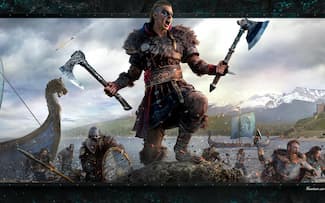 Eivor femme viking - Assassin's Creed Valhalla - Fond d' écran du jeu vidéo d'Ubisoft