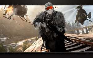 Fond d'écran HD de Call of Duty Warzone.