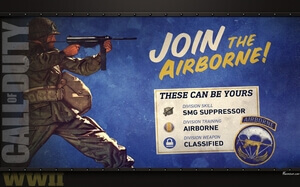 Soldat, rejoint l'aéroportée ! Call of Duty WWII.