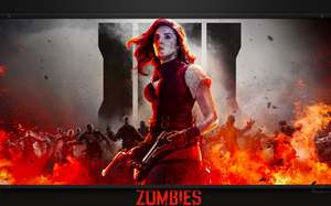 Fond d'écran Call of Duty Black Ops 4 Zombies : Scarlett Rhodes.