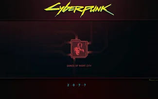 Cyberpunk 2077 Computer - Logo Gangs of Night City | Fond D'Écran