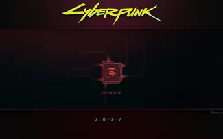 Cyberpunk 2077 Computer - Logo 2077 in Style | Fond D'Écran