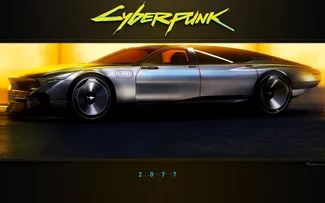 Cyberpunk 2077 Herrera Outlaw GTS Limousine Hypercar | Fond D'Écran