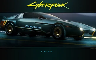 Cyberpunk 2077 Mizutani Shion MZ2 Voiture coupé sport | Fond D'Écran