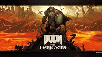 Édition Premium « Artwork avec logo » : fond d'écran DOOM The Dark Ages HD et/ou 4K.