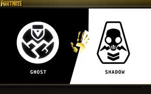 Fond d'écran de Fortnite : image de ‎ghost vs shadow fond d'écran pour ordinateur.