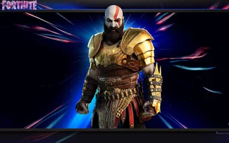 Skin (personnage) Kratos, Fortnite Battle Royale fond d'écran HD.