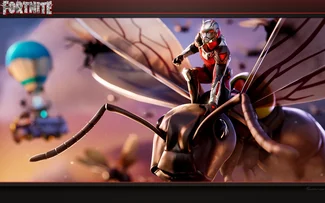 Écran de chargement avec Ant-Man, Fortnite Battle Royale Fond d'écran.