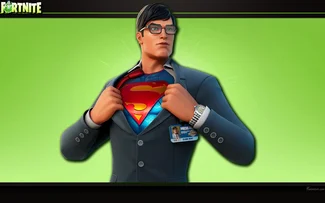 Arrière-plan de bureau de Fortnite : Clark Kent (Superman)