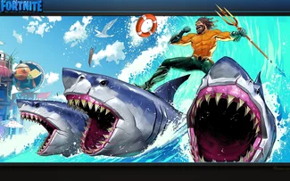 Fortnite Battle Royale Ecran de chargement Aquaman fond d'écran HD | Arrière-plan stylé pour PC - Favorisxp