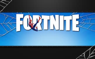 Logo avec Spider-Man - Fortnite Battle Royale : fond d' écran HD pour PC.