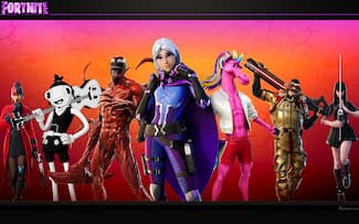 Fortnite : image de fond d'écran des personnages de la saison 8 du chapitre 2.