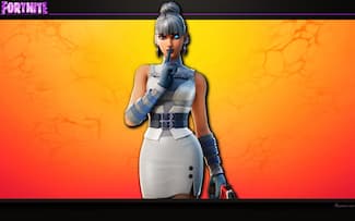 Skin de Fortnite : image de fond d'écran de la tenue agent artique du personnage de Kor.